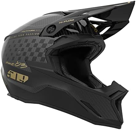 509 Altitude 2.0 Offroad Carbon Fiber Helmet (Speedsta Black Gold - X-Large)