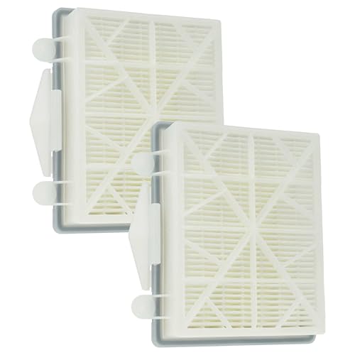 vhbw 2x Filter compatible with Kärcher CV 38/2, CV 30/1, CV 38/2 Adv, CV 48/2 Adv, CV 38/1, CV 48/2 Vacuum Cleaner - HEPA filter Black White