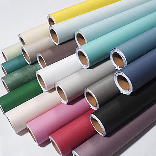 Papel pintado dormitorio salon liso y autoadhesivo texturizado de 53cm para paredes 6