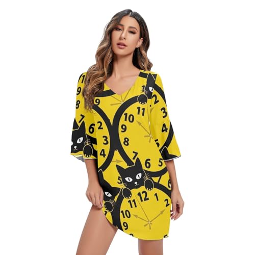 Robe courte rétro respirante pour corriger les inconforts des tissus lourds