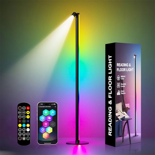 Cypkh RGB&IC Floor Lamp, Smart LED Floor Lamp with Music