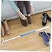 Anneome Long Handle Shoe Horn Dressing Stick for Seniors Multi Functional Sock Remover Tool for Elderly Pregnant Women Lightweight Portable for Home Travel Use