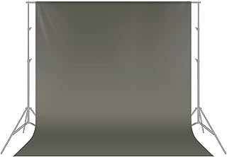 Neewer 1.8 x 2.8M/ 6 x9ft Photo Studio 100% Pure Polyester Collapsible Backdrop Background for Photography,Video and Televison (Background ONLY) - Grey