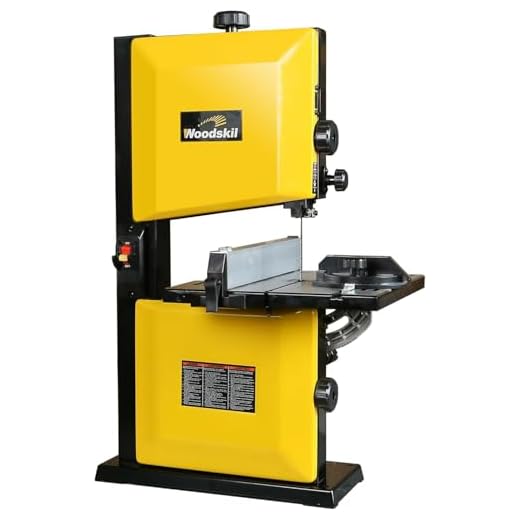 Woodskil 3A 9-Inch Band Saw,2500FPM & 1720RPM Low Noise Induction Motor Bandsaw Anti-Shake with Steel Base and Cast Aluminum Table,Removable Safety Key,Benchtop Band Saw with Fence and Miter Gauge.