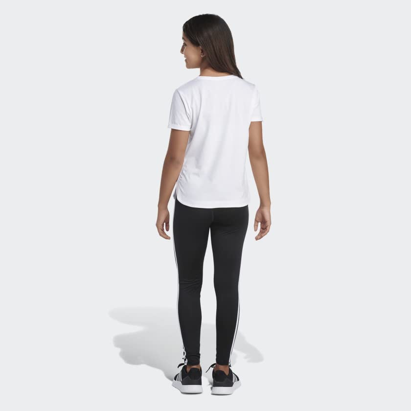adidas Girls' Big Short Sleeve Tee T-Shirt, White, X-Large2
