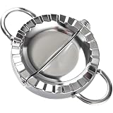 6-Inch Extra Large Quality Stainless Steel Empanada Press & Dumpling Maker, 2-in-1 Dough Cutter & Mold for Empanadas, Dumplings, Ravioli, Pierogi & Hand Pies