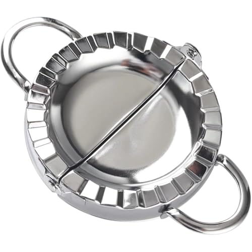 6-Inch Extra Large Quality Stainless Steel Empanada Press & Dumpling Maker, 2-In-1 Dough Cutter & Mold For Empanadas, Dumplings, Ravioli, Pierogi & Hand Pies