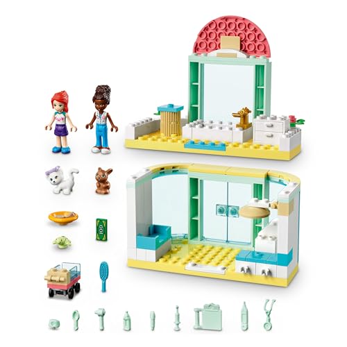 Image of LEGO Friends Animal Clinic in Heartlake City 41695, Toy Blocks, Present, Animals, Doll, Girls, Ages 4 and Up
