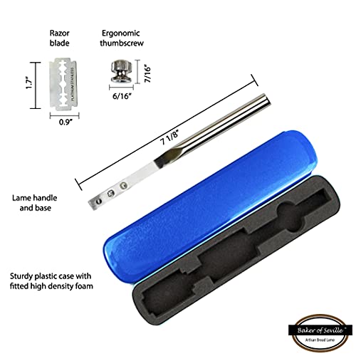 Bread Lame – Change from Straight or Curved Blade Lame in Seconds with The Patent Pending Design. Built for Professional and serious Bakers. The Perfect Gift !