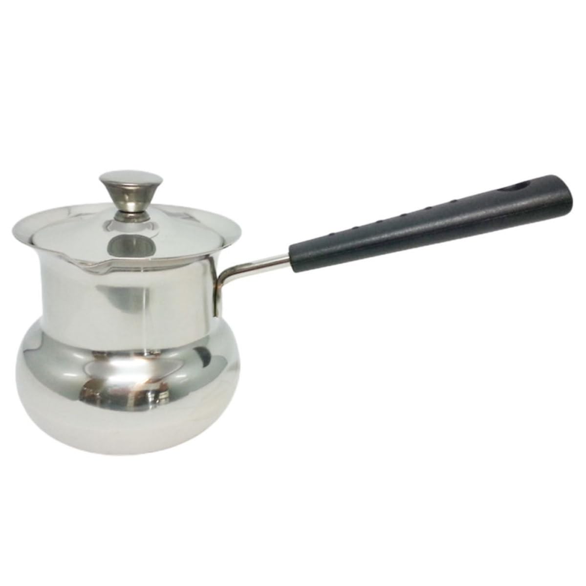 Cacerola de acero inoxidable de 700ml olla pequeña para leche y café de cocina