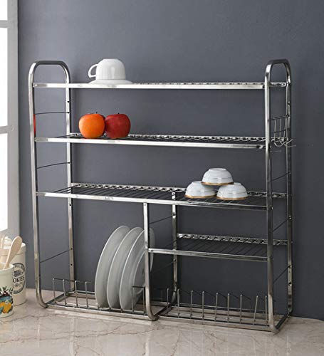 Royal Sapphire Wall Mounted Bartan Stand Stainless Steel Kitchen