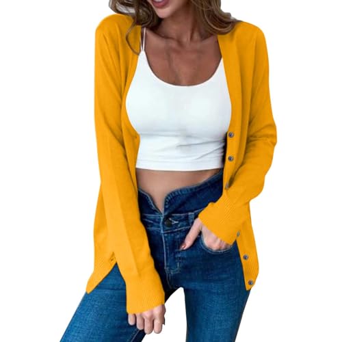 Cardigan Sweaters for Women Lightweight Fall Fashion Open Front V Neck Knit Shrug Dressy Casual Long Sleeve Outerwear3
