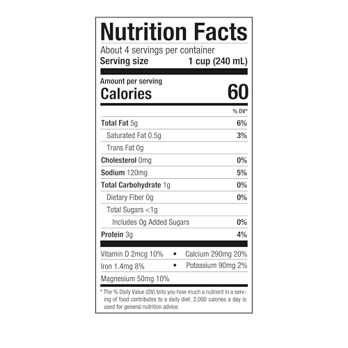 Image of Pacific Foods Hemp Original Unsweetened Plant-Based Milk, Keto Friendly, 32 Fl Oz (Pack of 12)