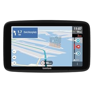 Tomtom GPS Coche GO Advanced (6″, con información de tráfico y Alerta de radares, actualizaciones de mapas del Mundo por Wi-Fi, indicación de carriles en Movimiento y Soporte Reversible Integrado)