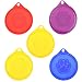 COSMOS Pack of 5 Pet Cat Dog Food Storage Can Covers Lids, Random Color