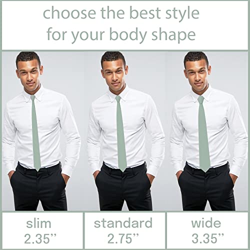 Image of Men's Oxford Matt Neckties Solid Color for Adults Tuxedo Classic Design, by Bow Tie Hosue