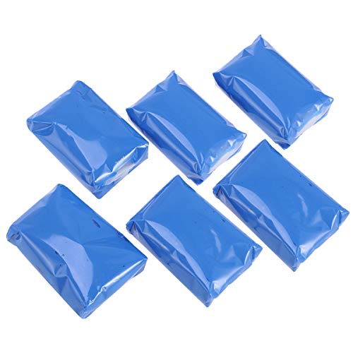 Preisvergleich Produktbild LIOOBO Auto Reinigungsknete 100g Magic Clay Bar Lackknete Polierknete zur Lackpflege Autopflege 6 Stück (Blau)