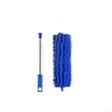 Extendable Microfiber Feather Duster for High Ceilings and Ceiling Fans, Telescoping Long Handle Cleaning Brush with Dust Remover for Blinds, Roof, and HardtoReach Areas