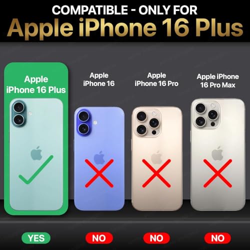Image of WOW IMAGINE Crystal Clear Transparent Back Case Cover Compatible with iPhone 16 Plus | Full Device & Camera Protection Shockproof TPU | Flexible Silicone Back Cover Case - Transparent