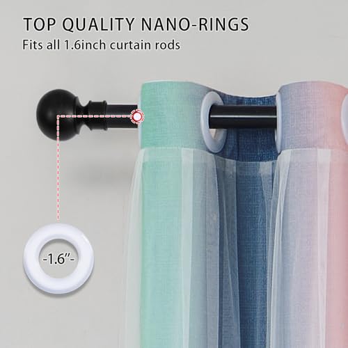 XiDi Pink Grey Girls Curtains for Bedroom, Childs Room Wall Decor Curtain, Nursery Blackout Curtains, Kids Bedroom Green Curtain 63 inchs Long 34 inches Wide 1 Panel