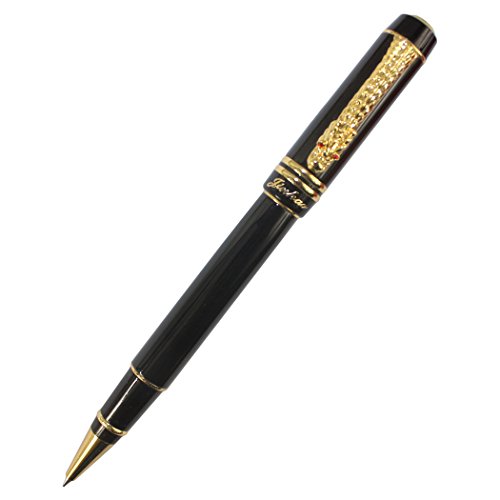 Gullor Black And Golden Dragon Clip Rollerball Pen #TOP15