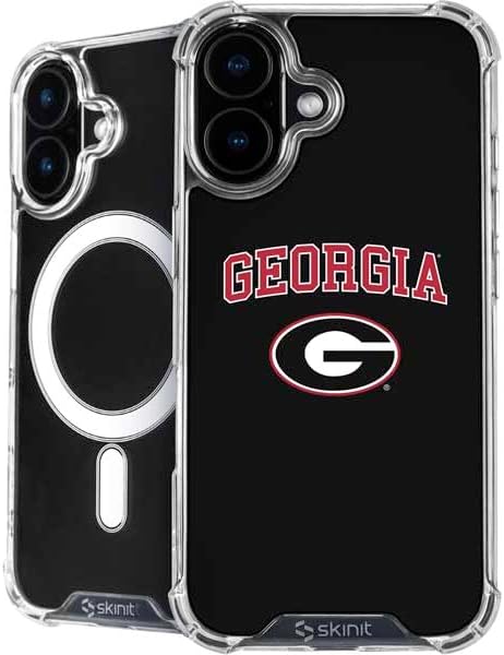 Skinit Phone Case Compatible with MagSafe iPhone 16 - Officially Licensed University of Georgia Bulldogs Design