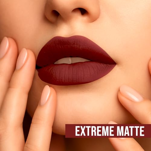 Image of Lightweight Liquid Lipstick - Highly Pigmented, Non-Drying Formula for Bold & Beautiful Lips 3.8g (RUST RED)