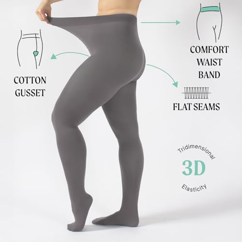 Image of CALZITALY Opaque Colour Tights - 80 DEN Thick Tights, Microfiber Pantyhose, S - 4XL Available in Plus size - Italian Hosiery
