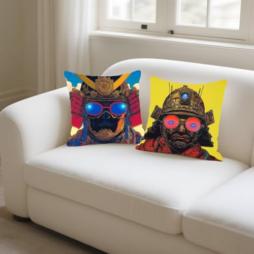 Housse coussin 50x50cm jaune impression recto verso premium - 6