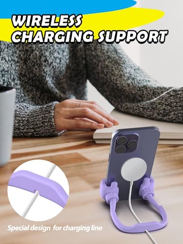 Support de téléphone portable pour adolescent - Socle réglable bureau et table - 6