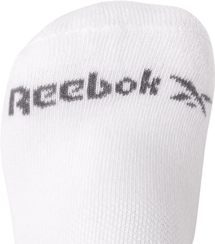 Image of Reebok Womens Quarter Socks 6 Pack Comfort Cushioned Athletic Socks | Moisture-wicking Fabric Keeps Feet Dry, Flexible Knit Hugs the Arch, Plush Footbed Absorbs Shock