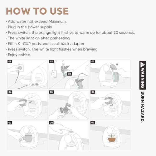 Image of Coffee Capsule Machine (1, ABS), One-Touch Cappuccino, Latte, Espresso & Americano Maker, Compatible Pod Coffee Machine with Smart Touch Control & Auto Clean System for Home & Office(cream)
