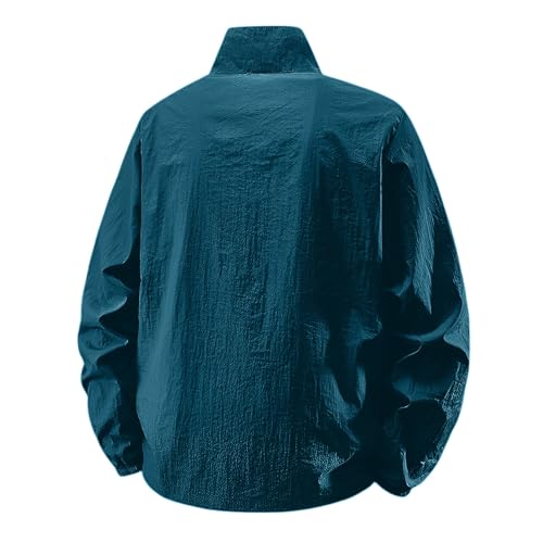 lcyhony Mens Lightweight Jackets Sun Protection Windbreaker Waterproof Zip Up Jacket Thin Outdoor Sport Coats with Pockets4