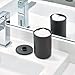iDesign Cade Canister Bathroom Storage Jar with Lid for Bathroom, Vanity, Desk, Countertop, 3.14