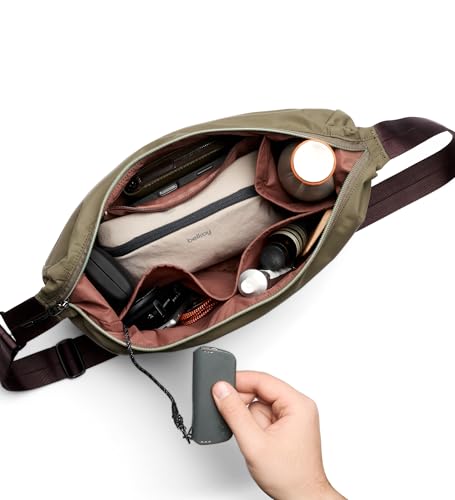 Bellroy Laneway Crescent Bag (everyday 7 liter minimalist shoulder bag with plenty of pockets and adjustable strap) - SeaKelp2