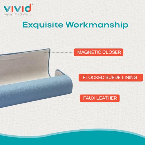 Image of VIVID Unisex Specs Magnetic Eyewear Dabbi Faux Leather Hard Case Cover