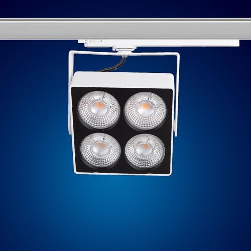 Mextronic 3-Phasen-LED-Strahler für Stromschienen LED 3 Phasen Strahler MATRIX-W 40W Warmweiss für Schienensystem