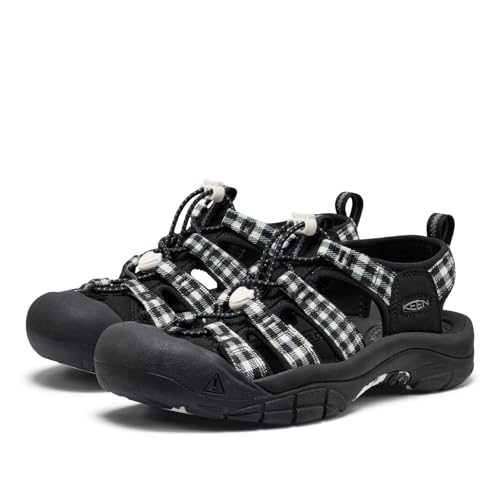 KEEN Women's Newport H2 Closed Toe Water Sandals, Black/Gingham, 9.5 by KEEN - Image 4