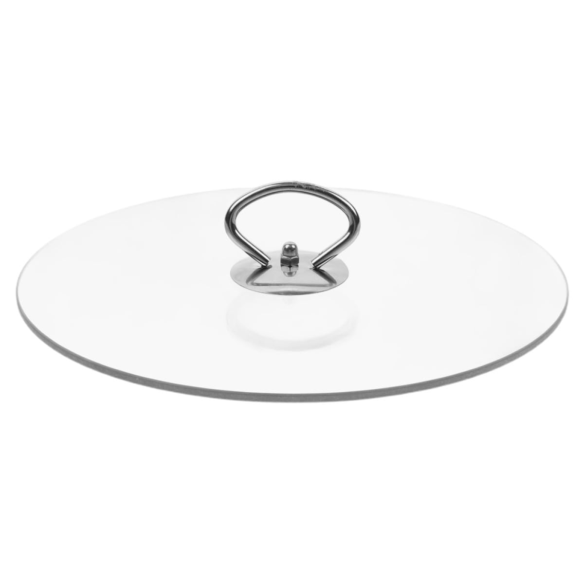 SECFOU Tapa de Cristal Redonda para Sartén y Olla, Acero Inoxidable, Asa Resistente, Adecuado para Cocinar y Conservar Alimentos en Cocina