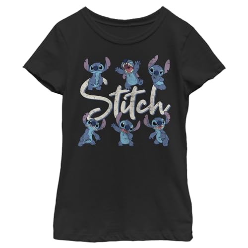 Disney Girl's Stitch Poses T-Shirt