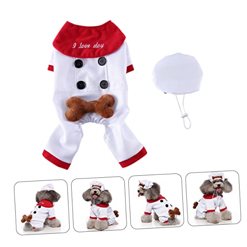Disfraz para perro tamaño XL Toddmomy blanco miniatura 4