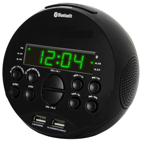 HANNLOMAX HX-129CR Alarm Clock Radio. PLL FM Radio, 0.6