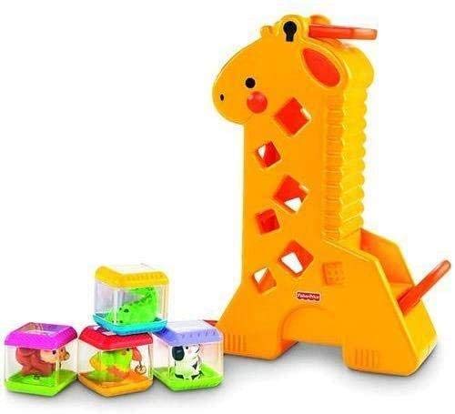 Fisher Price Girafa Divertida Com Blocos B4253 Mattel