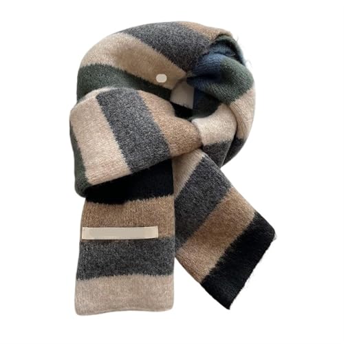 Écharpe courte laine arc-en-ciel pour homme et femme, un accessoire chaud et coloré pour l'hiver