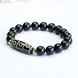 ZIIVIEVS Nine-Eyed Bracelet - Black Onyx Crystal Healing Jewelry for Men and Women