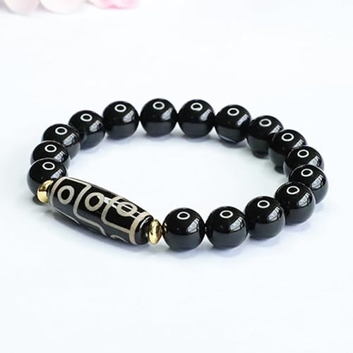 ZIIVIEVS Nine-Eyed Bracelet - Black Onyx Crystal Healing Jewelry for Men and Women