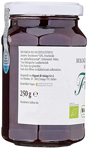 Rigoni di Asiago Fiordifrutta - Fruchtaufstrich - Brombeere Bio, 250 g