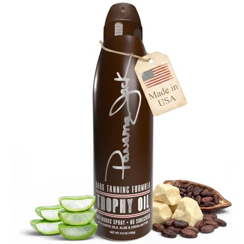 Image of Panama Jack Trophy Suntan Oil Spray, SPF 0, 5.5 OZ (Pack of 1)