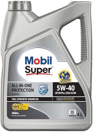 Mobil Super All in One Protection 5W-40 Fully Synthetic Car Engine Oil (4L)