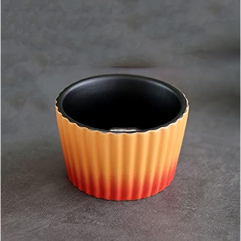 WXXT 2pcs,Souffle Ramekins,ramekins,baking Dishes,Ceramic Pudding Bowl Special Soufflé Dessert Small Baking Bowl For Household Baking Oven(Many Colors Are Available Cover